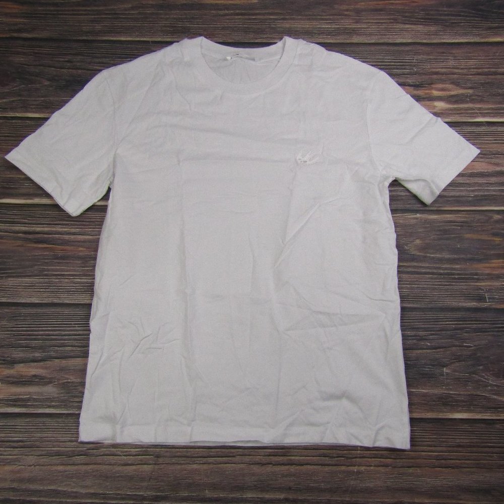 MCQ McQueen Mens Large White Graphic Tee T Shirt Short Sleeve